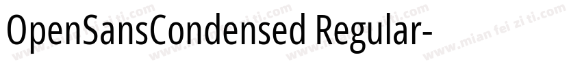 OpenSansCondensed Regular字体转换